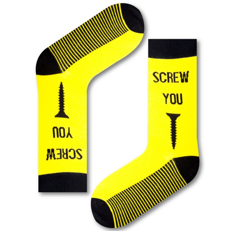 Unisex Screw You Socks Urban Eccentric