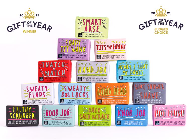 Knob Job Soap Bar - Funny Rude Gift Aromatherapy Vegan Award Winning Go La La